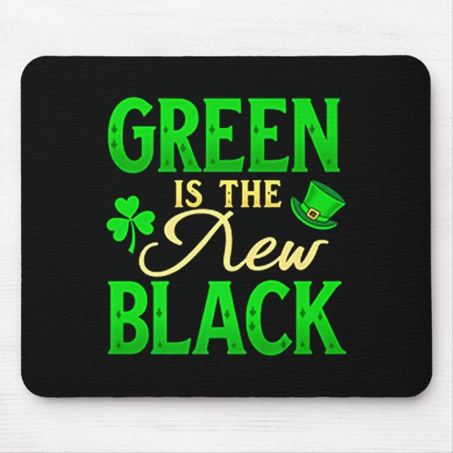 Green Is The New Black - St. Patrick’s Day Shamroc Musmatta (Framsidan)