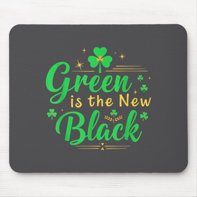 Green Is The New Black - St. Patrick’s Day Shamroc Musmatta (Framsidan)