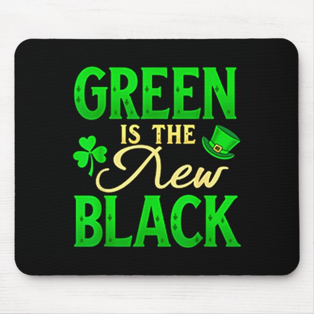 Green Is The New Black - St. Patrick’s Day Shamroc Musmatta (Framsidan)