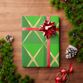 Green Joyoux Noel Wrapping Paper Presentpapper