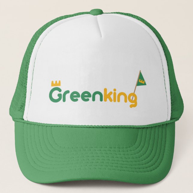 GREEN King HAT KING Truckerkeps (Framsida)
