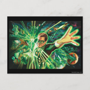 Green Lantern Målar Vykort