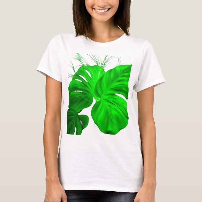 green leaf  t shirt (Framsida)