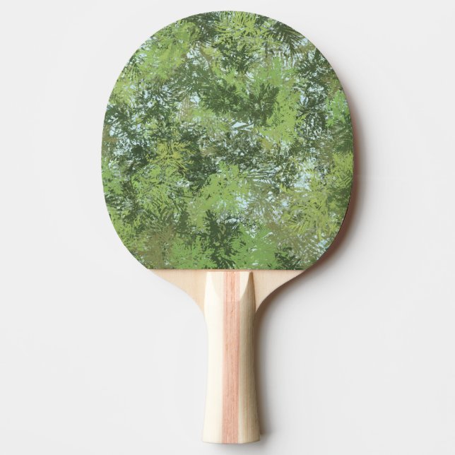 Green Leaf Trees With Blue Sky Peaking Through Art Pingisracket (Framsidan)
