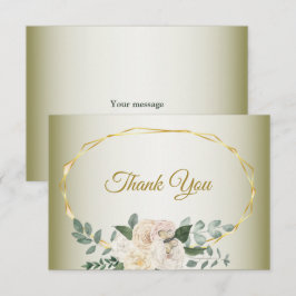 Green Leaves Pink Floral Gold Geometric Wedding Th Tack Kort