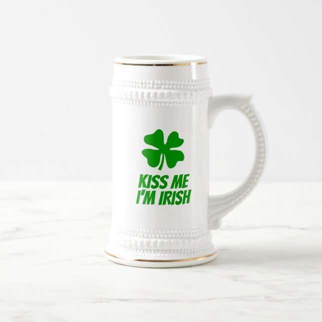 Green lucky clover funny St Patrick's Day  Sejdel (Höger)