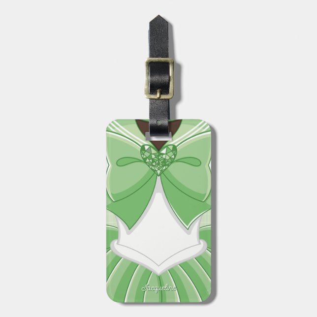 Green Magical Girl III Bagagebricka (Vertikal Framsida)