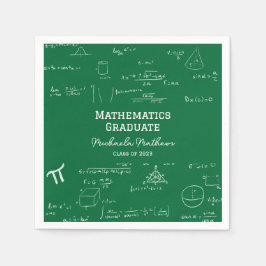 Green Mathematics Graduate Class of Graduation Pappersservett