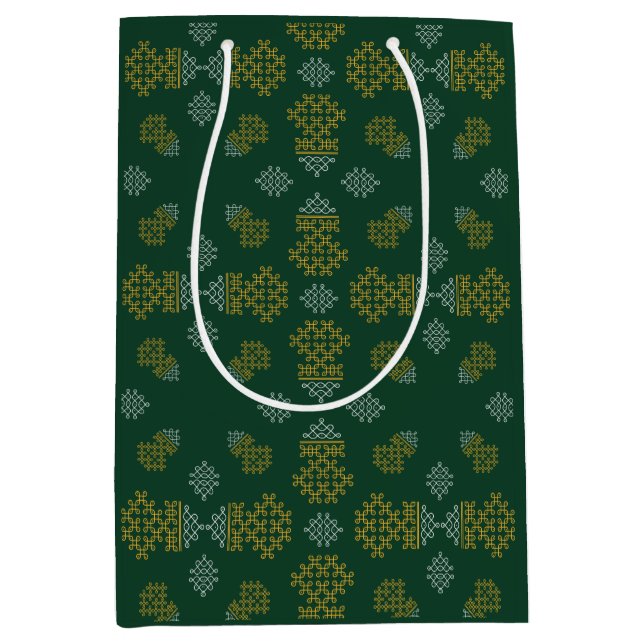 Green Minimal Tamil Kolam Pongal Design (Framsidan)