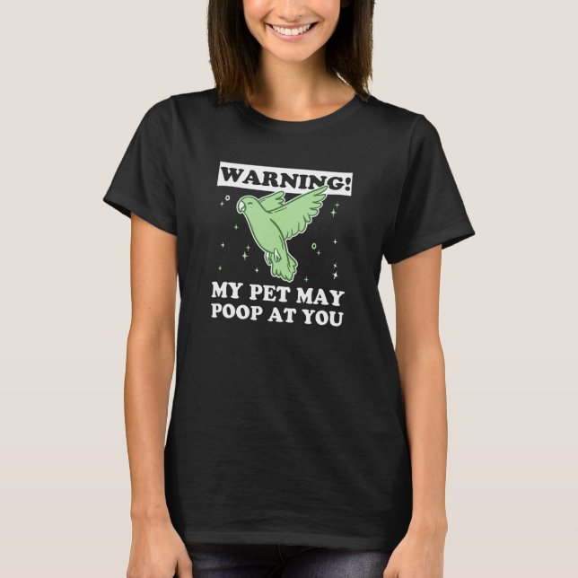 Green Monk Parakeet for a Green Quaker Owner T Shirt (Framsida)