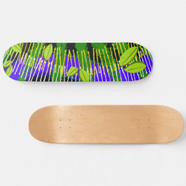 Green Motion – Abstract Nature Mini Skateboard Bräda 18,5 Cm