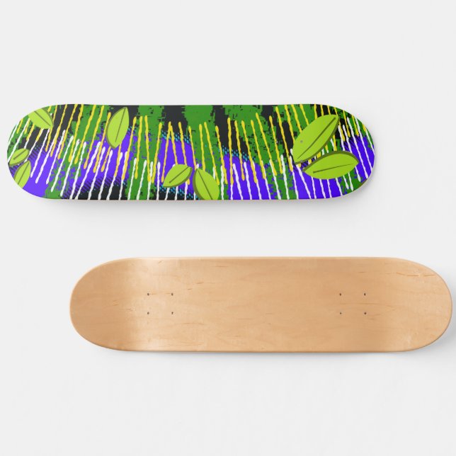 Green Motion – Abstract Nature Mini Skateboard Bräda 18,5 Cm (Horz)