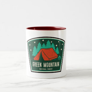 Green Mountain National Forest Camping Två-Tonad Mugg