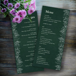 Green Nature Menu with Beverages