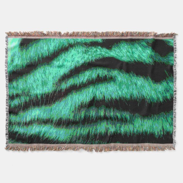 Green neon tiger stripes filt (Framsidan)