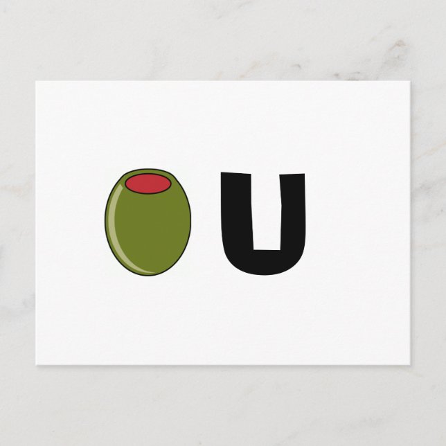 Green Olive Vykort (Framsida)