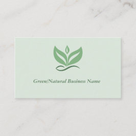 Green or Natural Business Card Visitkort