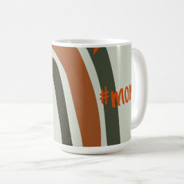 Green Orange Bohemian Rainbow Personalized #mom Kaffemugg