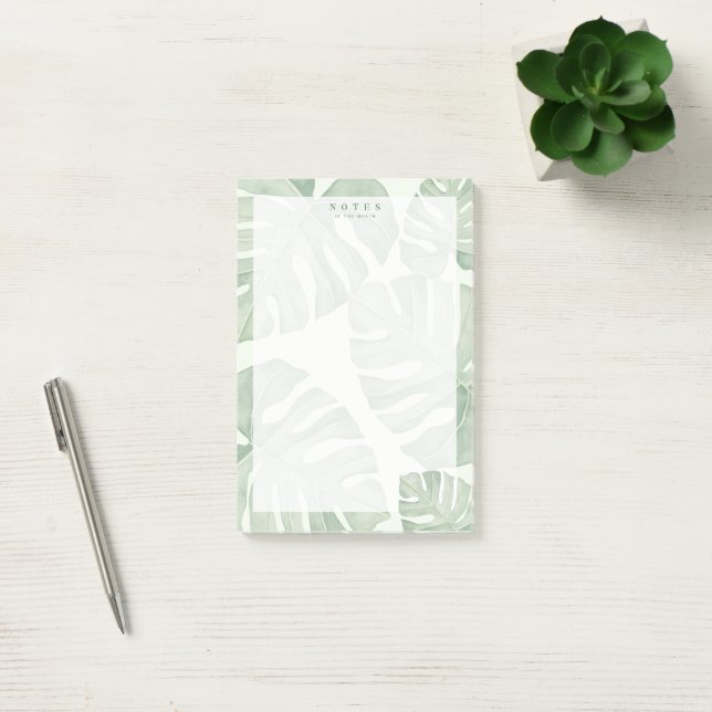 Green Palm Plant Post-it Notes Block (Kontor)