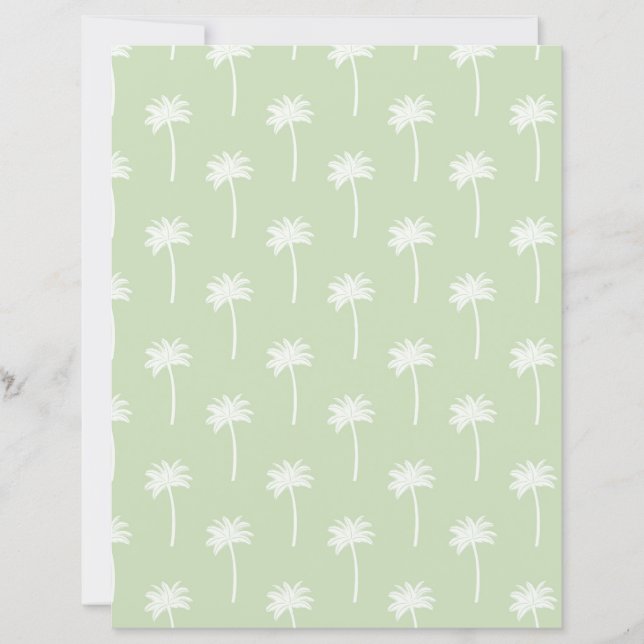 green palm tree scrapbooking paper (Framsida)
