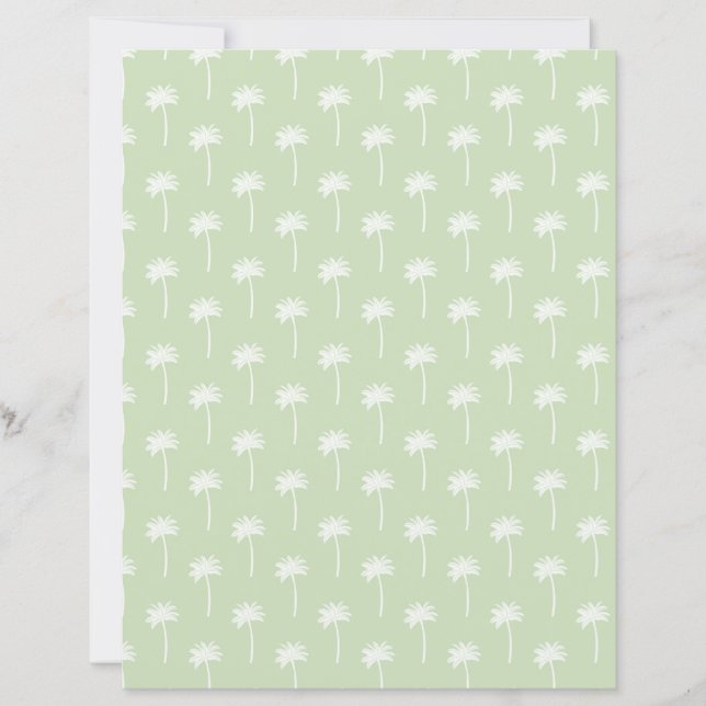 green palm tree scrapbooking paper (Framsida)