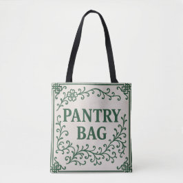 "GREEN PANTRY BAG" - CHINOISERIE TOTE  TYGKASSE