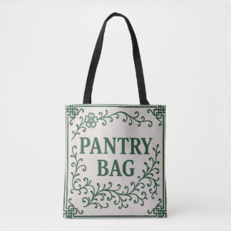 "GREEN PANTRY BAG" - CHINOISERIE TOTE  TYGKASSE