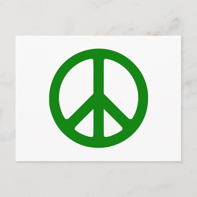 Green Peace-symbol Vykort (Framsida)