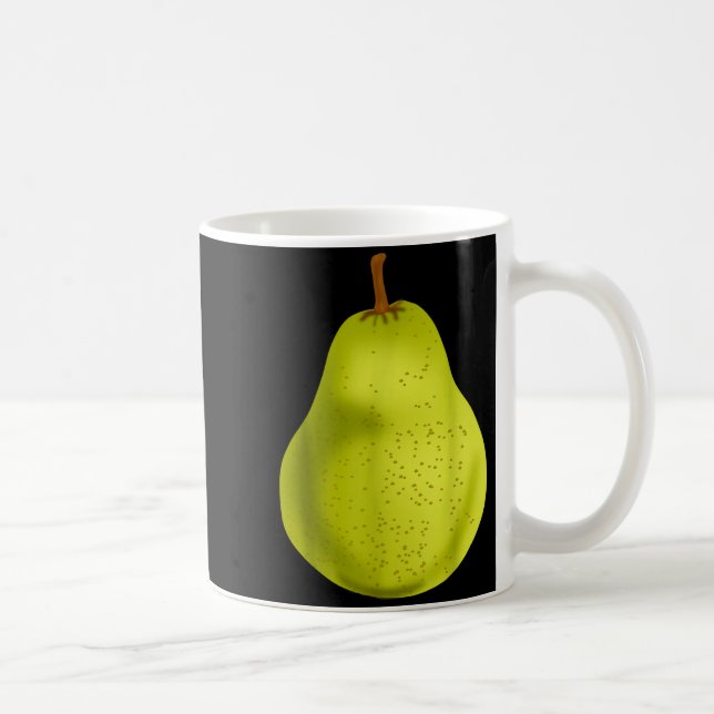 Green Pear Funny Fruit Costume  Kaffemugg (Höger)