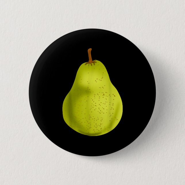 Green Pear Funny Fruit Costume  Knapp (Framsida)