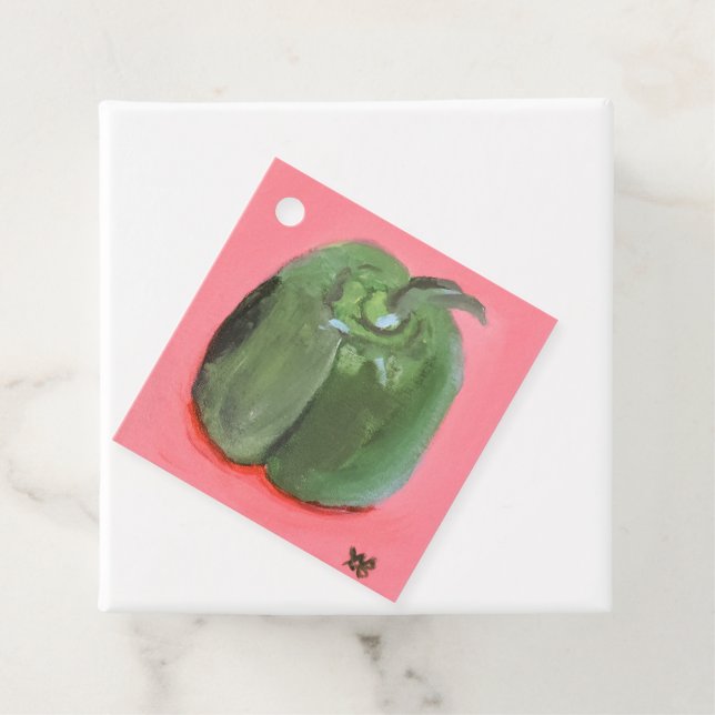 Green Pepper Gåvor Etiketter (På plats)