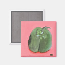Green Pepper Magnet