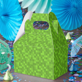 Green Pixel Pattern Retro 8-Bit Gaming Presentaskar