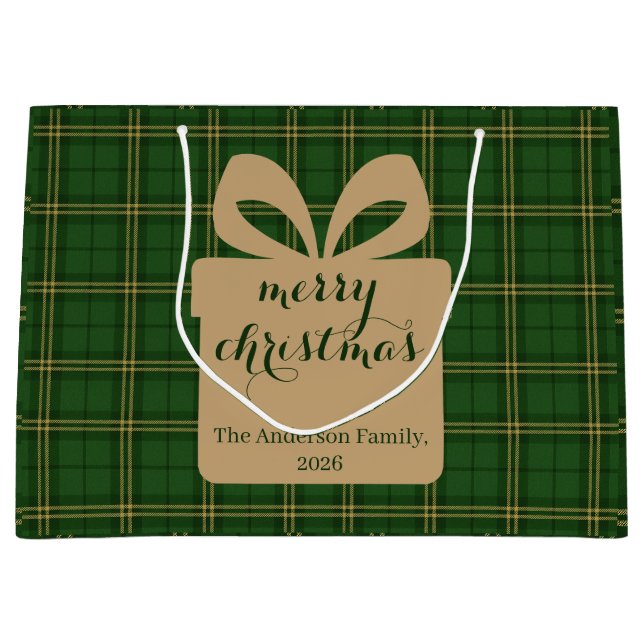 Green Plaid Christmas Festive Pattern -  (Framsidan)