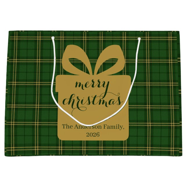Green Plaid Christmas Festive Pattern -  (Framsidan)