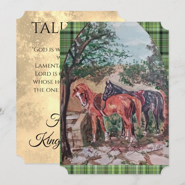 green plaid jamie and poppy scripture (Fram/baksida)