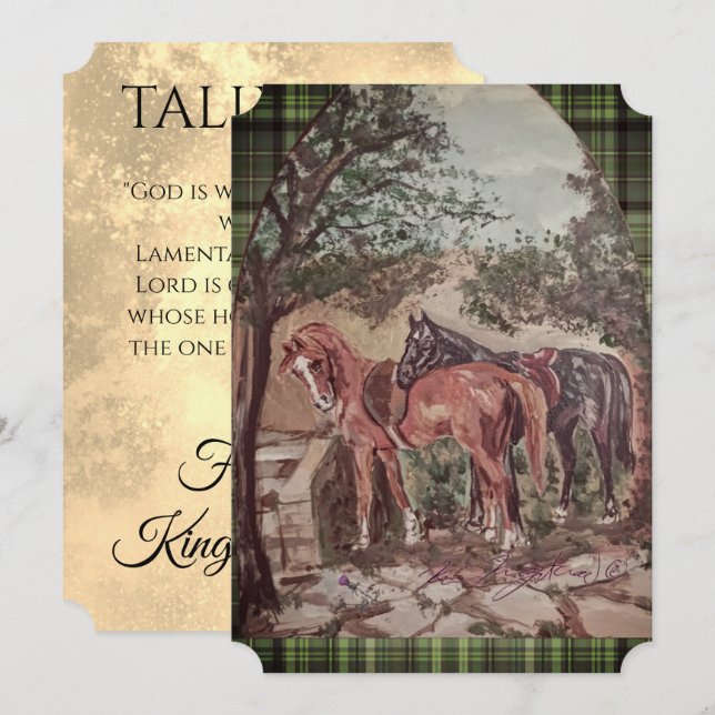 green plaid jamie and poppy scripture (Fram/baksida)