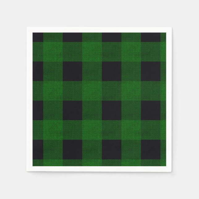 Green Plaid Pappersservett (Framsidan)