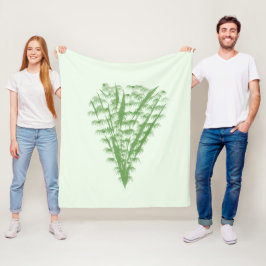 Green plant in the shape of a bouquet. fleecefilt