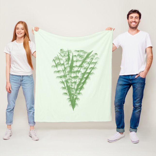 Green plant in the shape of a bouquet. fleecefilt (På plats)