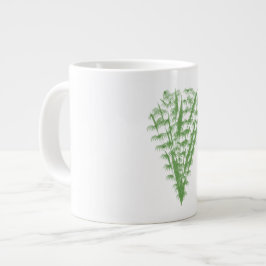 Green plant in the shape of a bouquet. jumbo mugg