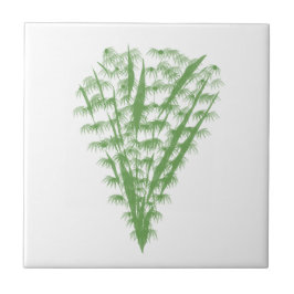 Green plant in the shape of a bouquet. kakelplatta