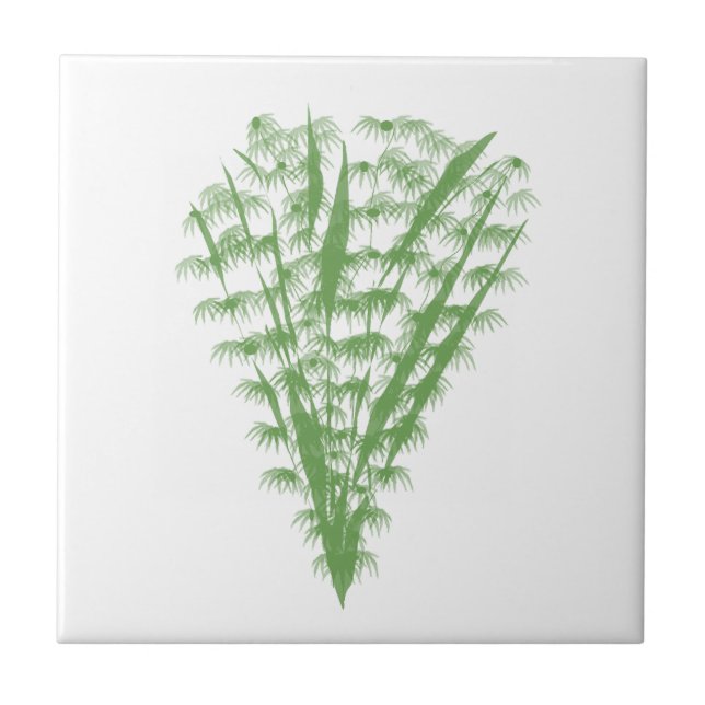 Green plant in the shape of a bouquet. kakelplatta (Framsidan)