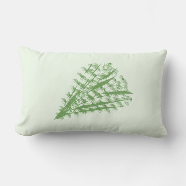 Green plant in the shape of a bouquet. lumbarkudde (Framsida)