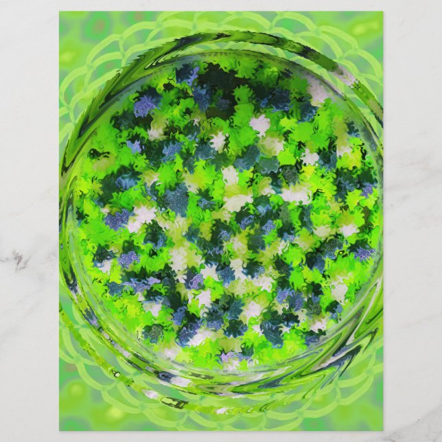 Green Potpourri Bulk Scrapbook Paper Pages Reklamblad (Framsidan)