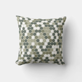 Green retro dots kudde