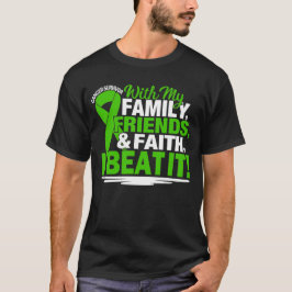Green Ribbon Cancer Survivor Friends Family Faith T Shirt