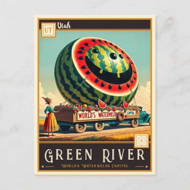 Green River, Utah | Gammal vykort (Framsida)