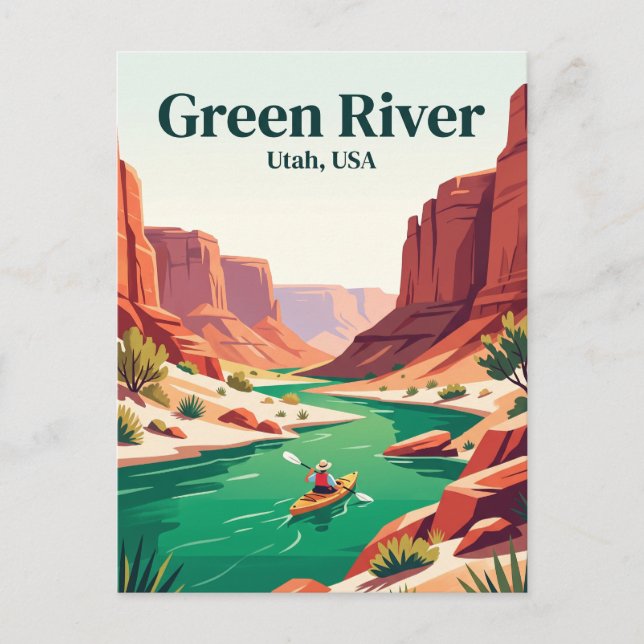 Green River Utah, USA Vykort (Framsida)