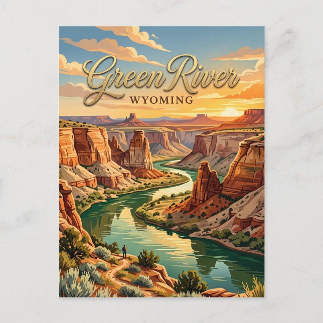 Green River, Wyoming Vykort (Framsida)